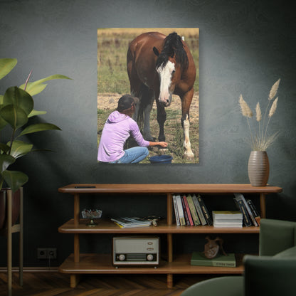 Equestrian Canvas Print, Horse Art, Farm Decor, Animal Lover Gift, Wall Art, Gift for Horse Owners