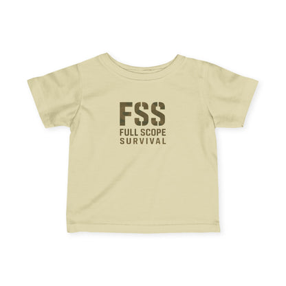 Survival-Themed Infant Tee, Baby Gift, Toddler Shirt, Cute Baby Clothes, Adventure Wear, Full Scope Survival Tee