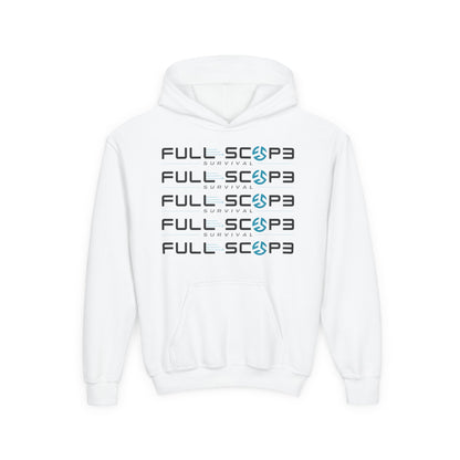 Youth Hooded Sweatshirt - Twill Necktape, Kangaroo Pouch, 50% Cotton/Polyester - Safety Compliant